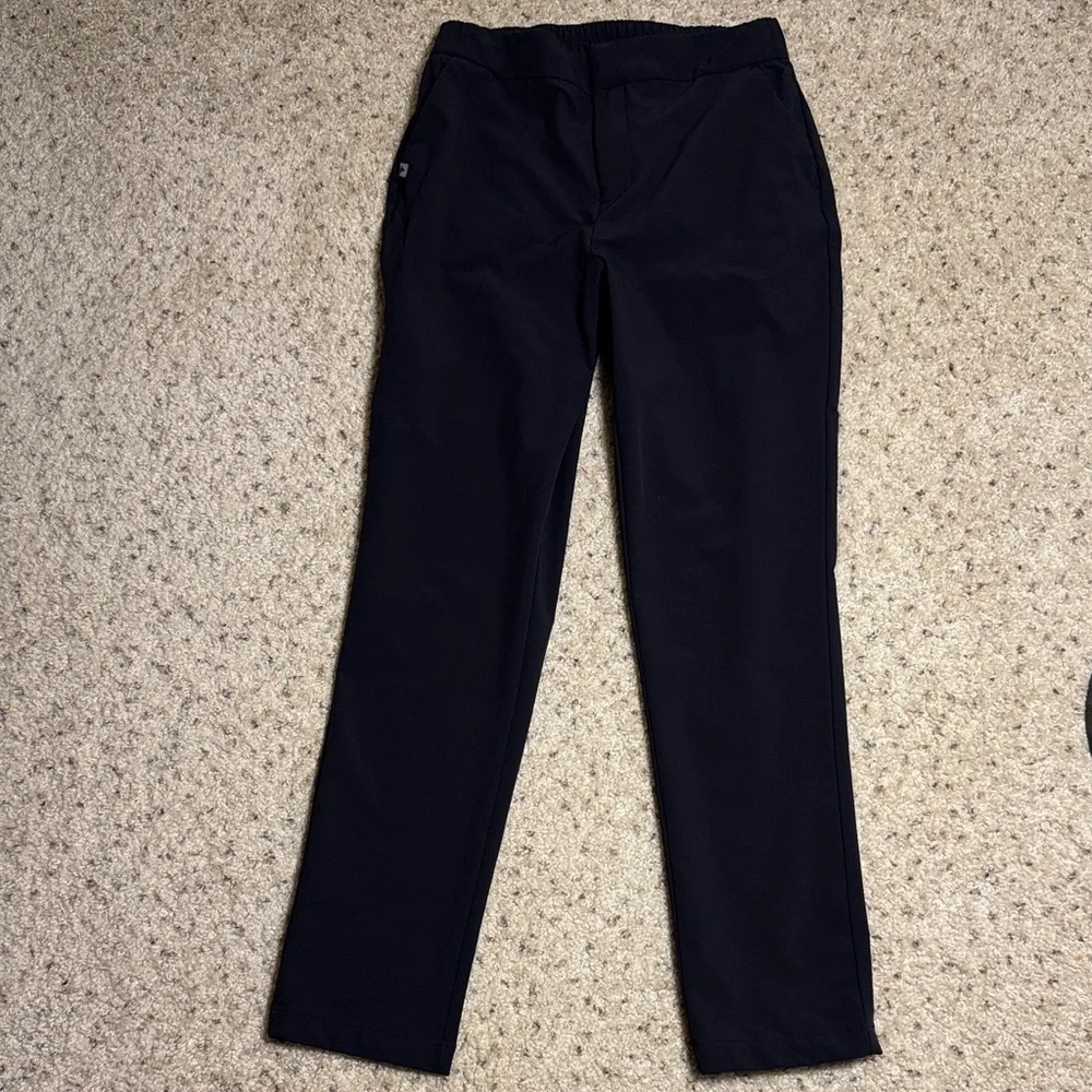 FIGSPRO Tailored Trouser Men's Black Pants Medium Tall with snap front black